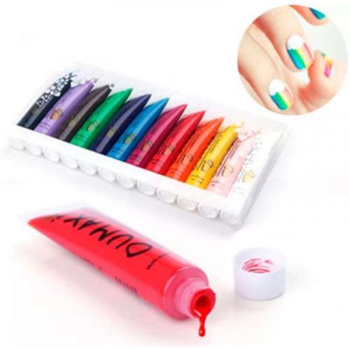 Акриловые краски для шеллака. Чем можно рисовать на ногтях? 02