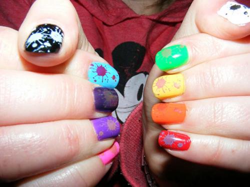 Роспись на ногтях по шеллаку для начинающих пошагово. Китайская манера рисования 06