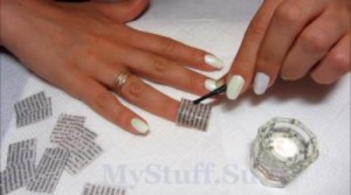 Как сделать газетный маникюр в домашних условиях без спирта пошагово. Как сделать газетный маникюр без спирта