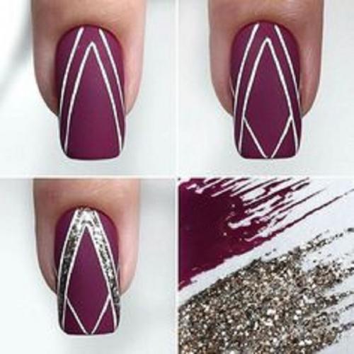 Рисунки на ногтях для начинающих поэтапно. Геометрические мотивы