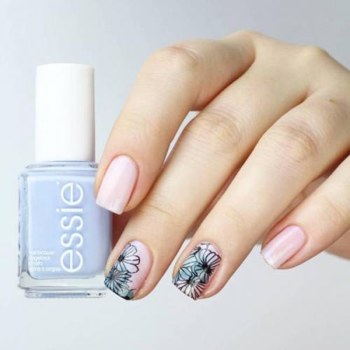 Цветы гель-лаком пошагово. Дизайн маникюра с цветами