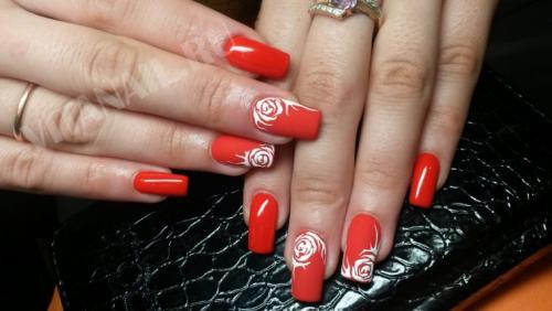 Простые рисунки на ногтях. Рисунки с помощью иголки