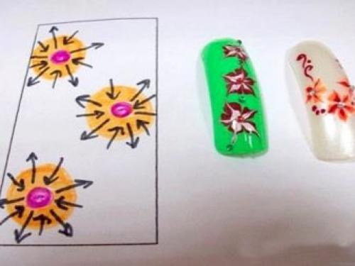 Как нарисовать цветы лаком. Учимся рисовать обычным лаком 05 Как нарисовать цветы лаком. Учимся рисовать обычным лаком 05