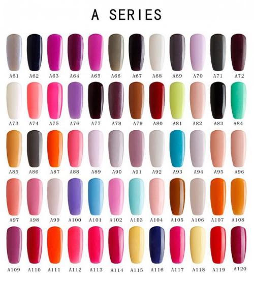 Блюскай, какие цвета для френча. Палитра цветов с номерами: фото