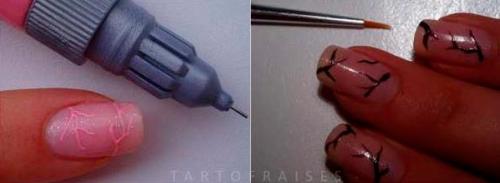 Дизайн ногтей цветы сакуры. Сакура на ногтях