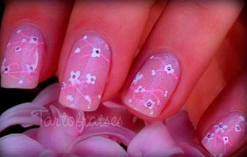 Дизайн ногтей цветы сакуры. Сакура на ногтях