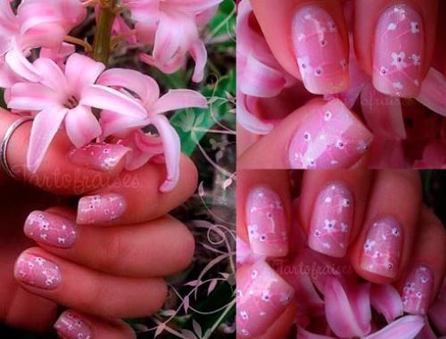 Дизайн ногтей цветы сакуры. Сакура на ногтях