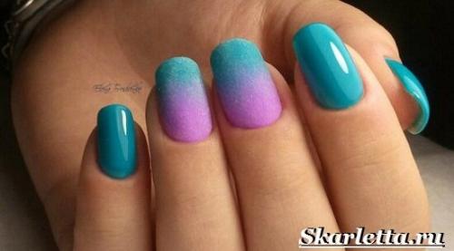 Градиент на ногтях губкой. Что такое градиентный маникюр? Как делать градиентный маникюр?