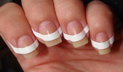 Как сделать французский маникюр гель-лаком с помощью трафарета. Как сделать французский маникюр гель-лаком