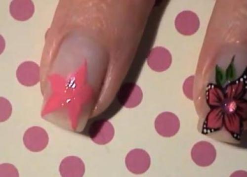 Лилия на ногтях пошагово. Роспись: лилии на ногтях