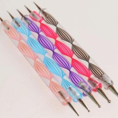 Шеллак простые рисунки на ногтях. Материалы для выполнения дизайна 02