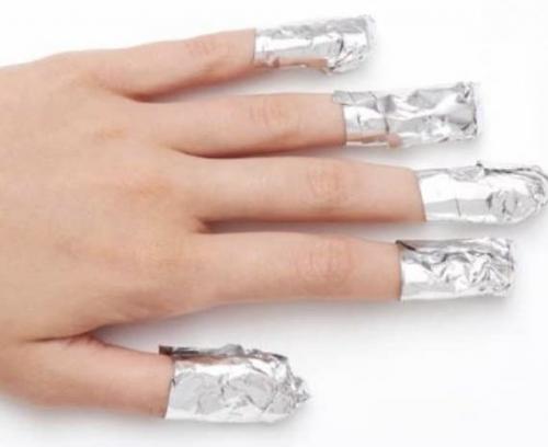 Как снять шеллак с укреплением дома. С помощью фольги