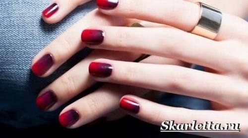 Градиент на ногтях губкой. Что такое градиентный маникюр? Как делать градиентный маникюр?