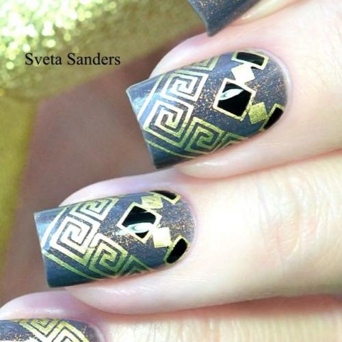 Маникюр рисование иголкой на ногтях. Схемы рисунков иголкой на ногтях 17