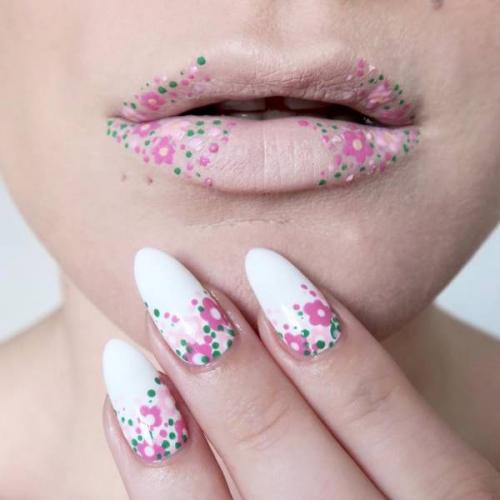 Цветочки на ногтях пошагово. Дизайн маникюра с цветами