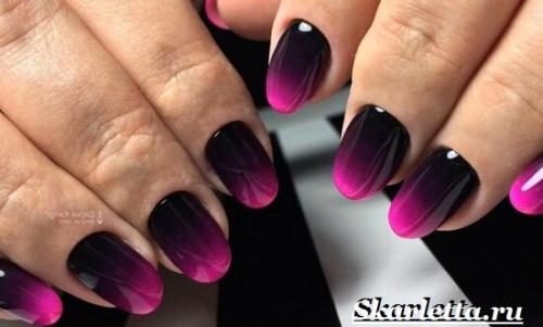Градиент на ногтях губкой. Что такое градиентный маникюр? Как делать градиентный маникюр?