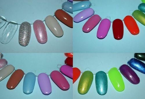 Палитра гель-лаков Блюскай с номерами. Популярные цвета шеллака Блюскай на палитре-2019