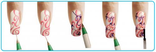 Как на ногтях нарисовать цветок пошагово. Простые росписи на ногтях акриловыми красками