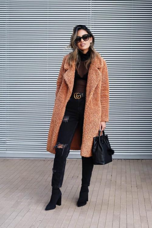 Рваные джинсы и колготки. 15 способов носить рваные джинсы зимой