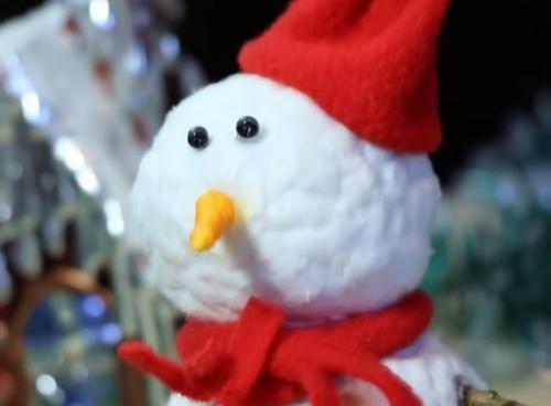 Снеговик из проволоки и гирлянды. Снеговик своими руками на Новый год из подручных материалов