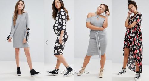 Платье под кеды. Модная фишка: платье с кедами и кроссовками 07 Платье под кеды. Модная фишка: платье с кедами и кроссовками 07
