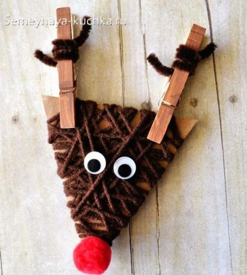 Поделка олень своими руками. Для детей.