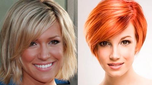 Челка для квадратного лица с высоким лбом. Виды челок и их особенности