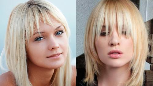 Челка для квадратного лица с высоким лбом. Виды челок и их особенности