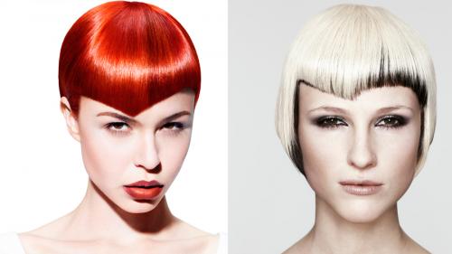 Челка для квадратного лица с высоким лбом. Виды челок и их особенности