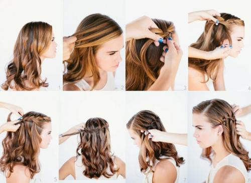 Косички самой себе на каждый день поэтапно. Косичка в косе