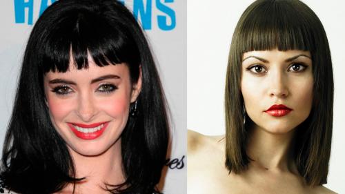 Челка для квадратного лица с высоким лбом. Виды челок и их особенности