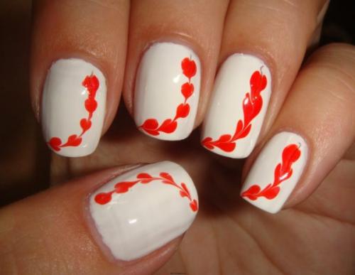 Простые рисунки на ногтях иголкой. Рисунки на ногтях иголкой для начинающих: схемы, фото