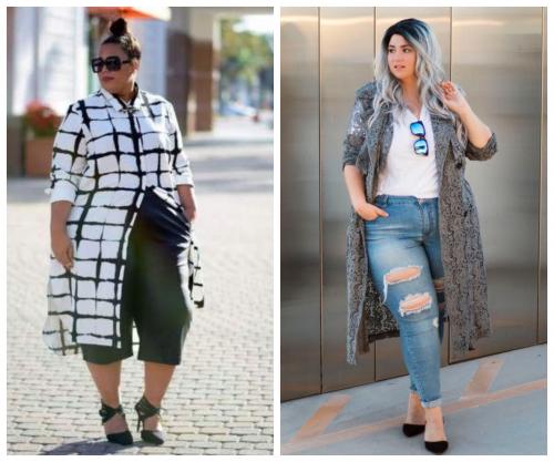 Пальто на полную фигуру с животом. Как выровнять пропорции фигуры