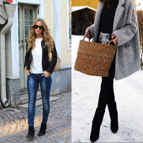 Платье с ботильонами на шпильке. С чем можно носить и сочетать ботильоны: оригинальные образы на фото