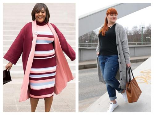 Пальто на полную фигуру с животом. Как выровнять пропорции фигуры