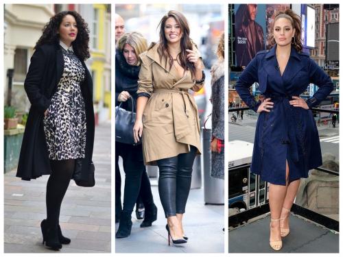 Пальто на полную фигуру с животом. Как выровнять пропорции фигуры