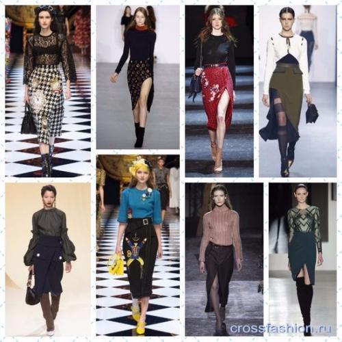 Теплая юбка с запахом. Юбка «карандаш» с запахом на 2019 год: варианты на фото 12