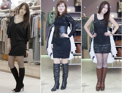 Платье с ботильонами на каблуке на корпоратив. Сапоги с платьем: предвкушая новогодние корпоративы