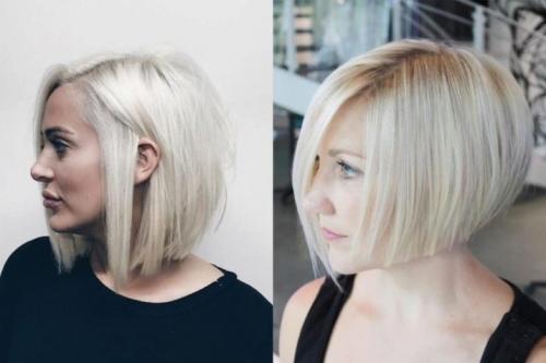 Асимметричное каре на короткие волосы. Косое каре с удлинением и длинное косое каре с фото 08 Асимметричное каре на короткие волосы. Косое каре с удлинением и длинное косое каре с фото 08