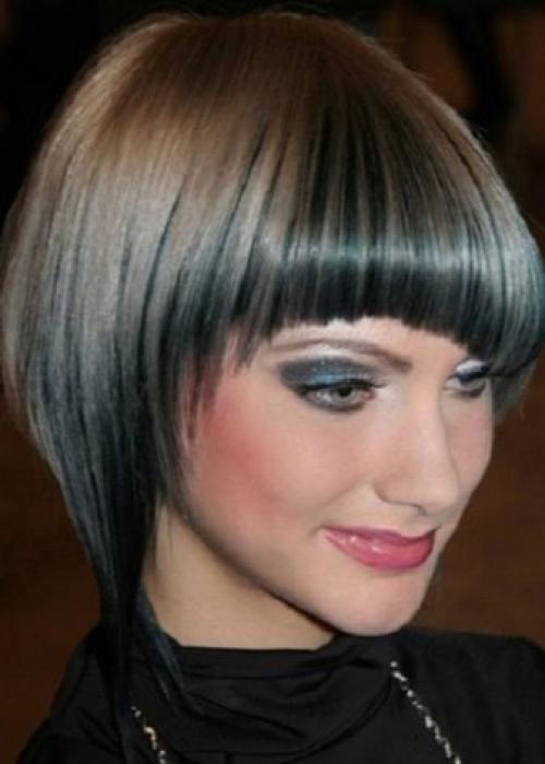 Асимметричное каре на короткие волосы. Косое каре с удлинением и длинное косое каре с фото 12 Асимметричное каре на короткие волосы. Косое каре с удлинением и длинное косое каре с фото 12