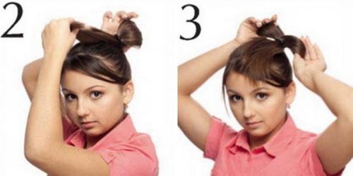 Прически брюнеткам на длинные волосы офисные. Офисный бант из волос