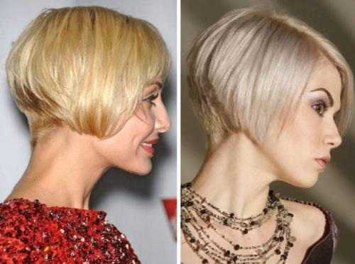 Асимметричное каре на короткие волосы. Косое каре с удлинением и длинное косое каре с фото 13 Асимметричное каре на короткие волосы. Косое каре с удлинением и длинное косое каре с фото 13