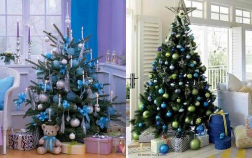 2019 год в каком цвете украшать елку. Различные стили украшения новогодней елки