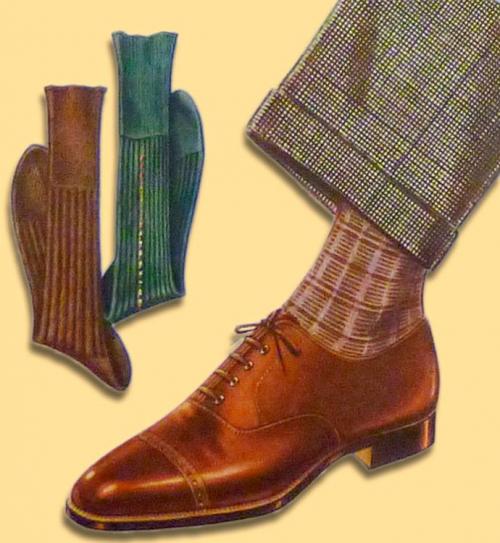 Белые носки под черные туфли и брюки. Обувь для города