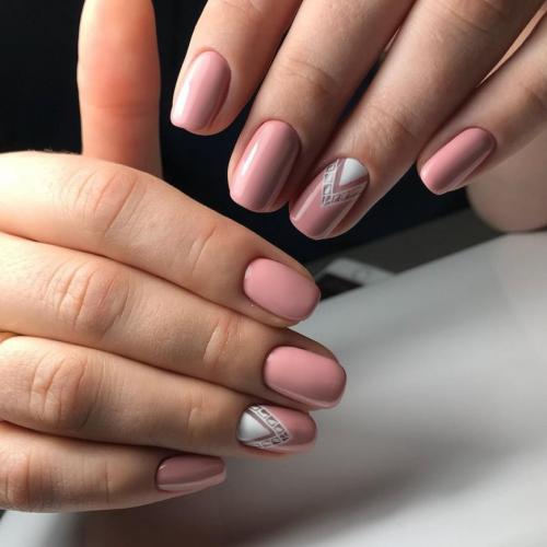 Черно розовый френч. Розовый френч — 85 фото лучшей альтернативы классике 14