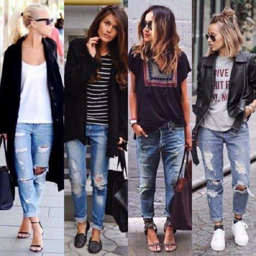 Луки с джинсами 2019. Модели актуальных моделей