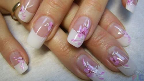 Черно розовый френч. Розовый френч — 85 фото лучшей альтернативы классике