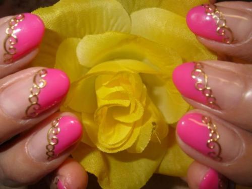 Черно розовый френч. Розовый френч — 85 фото лучшей альтернативы классике