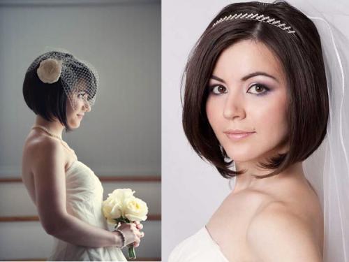 Как украсить короткую стрижку на свадьбу. Прически на короткие волосы на свадьбу (39 фото) – модные тенденции и табу 2020 года