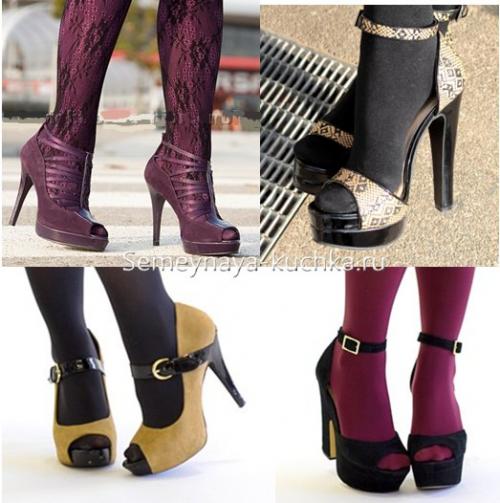 Обувь под короткое пальто осень. КАК носить БОСОНОЖКИ – под пальто.